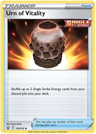 Pokemon - Urn of Vitality - 139/163 - Uncommon - Sword &amp; Shield: Battle Styles Singles - Top CollectiblesCollectible CardsPokémon