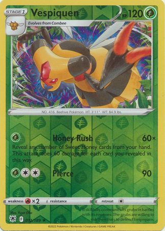 Pokemon - Vespiquen - 012/189 - Rare Reverse Holo - Sword &amp; Shield: Astral Radiance Series - Top CollectiblesCollectible CardsPokémon