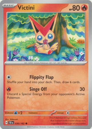 Pokemon - Victini - 030/162 - Common - Scarlet & Violet: Temporal Forces Singles - Top CollectiblesCollectible CardsPokémon