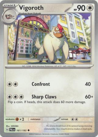 Pokemon - Vigoroth - 161/193 - Uncommon - Scarlet &amp; Violet: Paldea Evolved Series - Top CollectiblesCollectible CardsPokémon