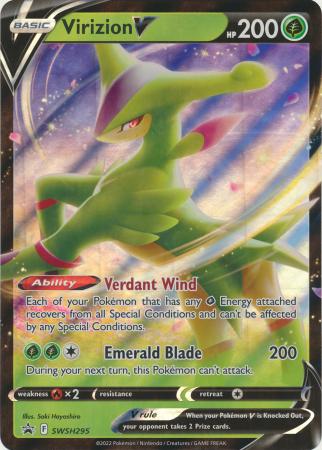 Pokemon - Virizion V - SWSH295 - Promo - Sword &amp; Shield Series - Top CollectiblesCollectible CardsPokémon