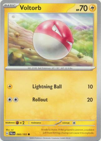 Pokemon - Voltorb - 066/193 - Common - Scarlet &amp; Violet: Paldea Evolved Series - Top CollectiblesCollectible CardsPokémon