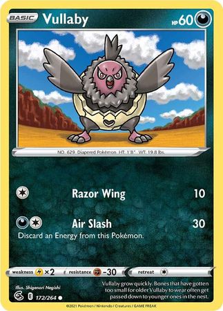 Pokemon - Vullaby - 172/264 - Common - Sword &amp; Shield: Fusion Strike Series - Top CollectiblesCollectible CardsPokémon
