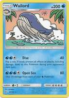 Pokemon - Wailord - 30/145 - Rare - Sun & Moon: Guardians Rising Series - Top CollectiblesCollectible CardsPokémon