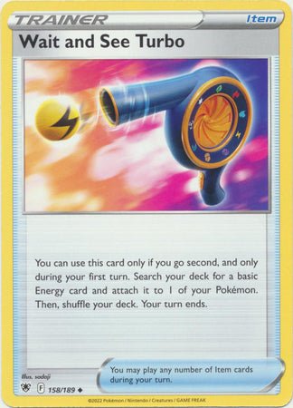 Pokemon - Wait and See Turbo - 158/189 - Uncommon - Sword &amp; Shield: Astral Radiance Series - Top CollectiblesCollectible CardsPokémon