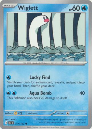 Pokemon - Wiglett - 047/162 - Common - Scarlet &amp; Violet: Temporal Forces Singles - Top CollectiblesCollectible CardsPokémon