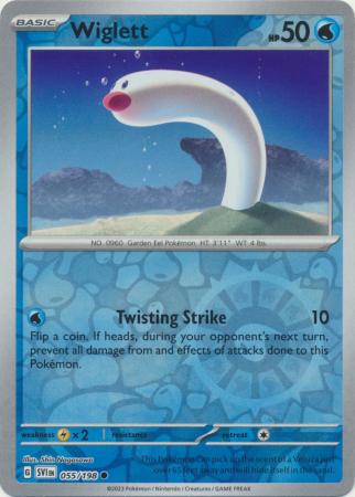 Pokemon - Wiglett - 055/198 - Common Reverse Holo - Scarlet &amp; Violet (Base Set) Series - Top CollectiblesCollectible CardsPokémon