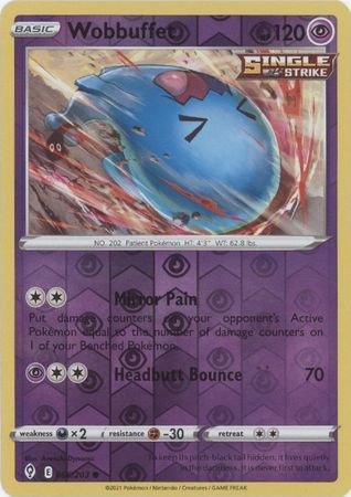 Pokemon - Wobbuffet - 066/203 - Common Reverse Holo - Sword &amp; Shield: Evolving Skies Series - Top CollectiblesCollectible CardsPokémon