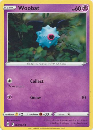 Pokemon - Woobat - 068/203 - Common - Sword & Shield: Evolving Skies Series - Top CollectiblesCollectible CardsPokémon