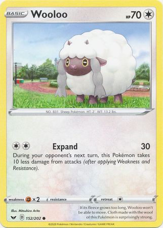 Pokemon - Wooloo - 152/202 - Common - Sword &amp; Shield: Base Set Series - Top CollectiblesCollectible CardsPokémon