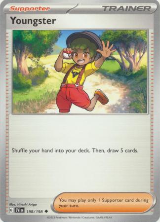 Pokemon - Youngster - 198/198 - Uncommon - Scarlet &amp; Violet (Base Set) Series - Top CollectiblesCollectible CardsPokémon
