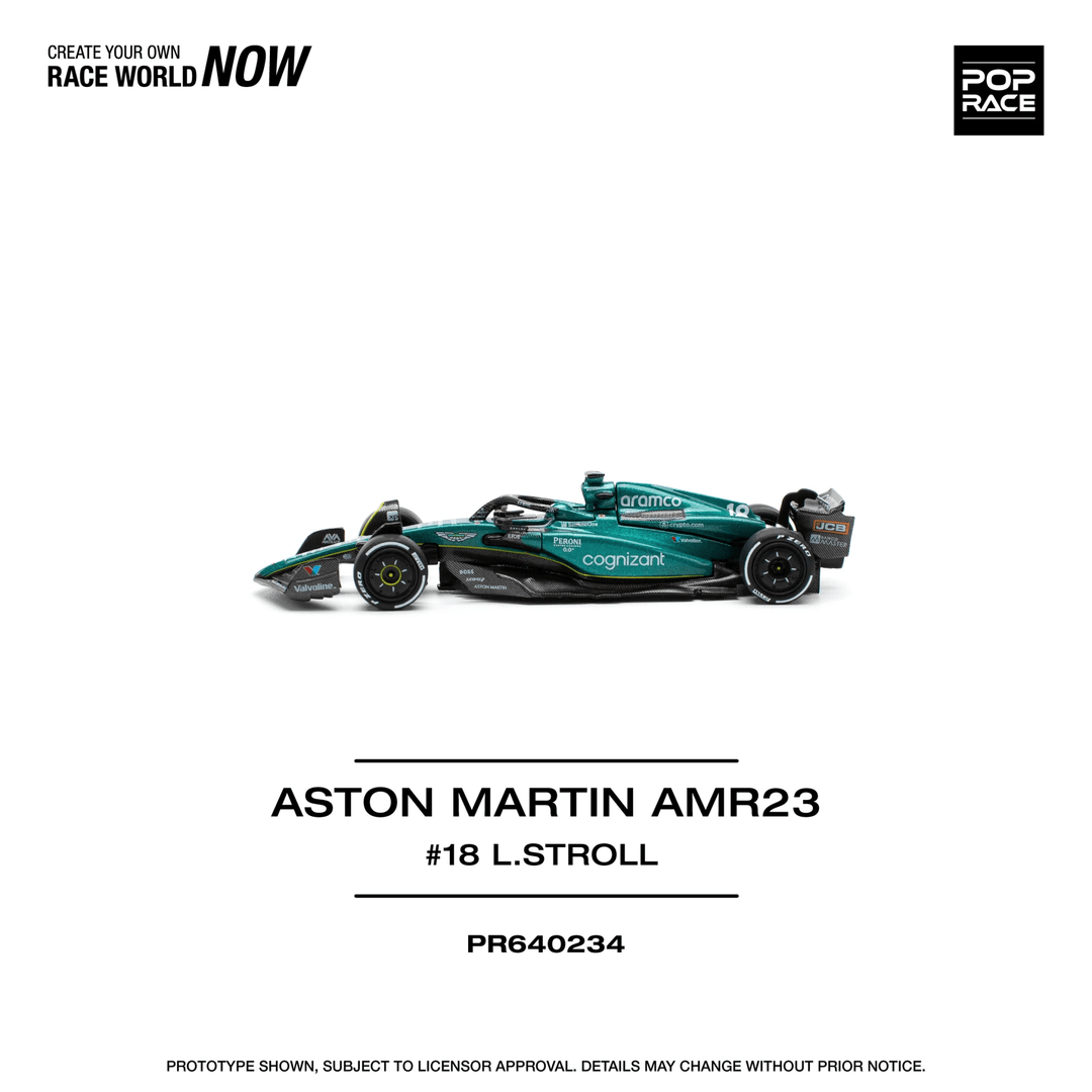 Pop Race - Aston Martin Aramco AMR23 - Lance Stroll 18 - Top CollectiblesDiecastPop Race