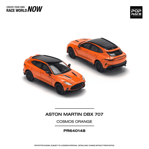 Pop Race - Aston Martin DBX 707 - Orange - Top CollectiblesDiecastPop Race