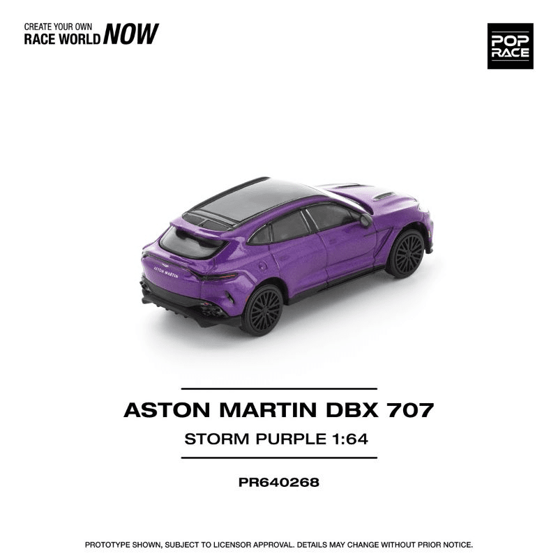 Pop Race - Aston Martin DBX 707 - Storm Purple - Top CollectiblesDiecastPop Race
