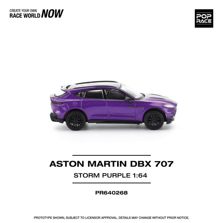 Pop Race - Aston Martin DBX 707 - Storm Purple - Top CollectiblesDiecastPop Race