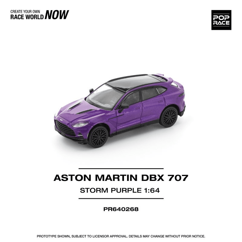 Pop Race - Aston Martin DBX 707 - Storm Purple - Top CollectiblesDiecastPop Race