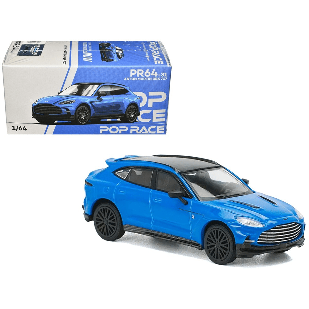 Pop Race - Aston Martin DBX - Blue - Top CollectiblesDiecastPop Race