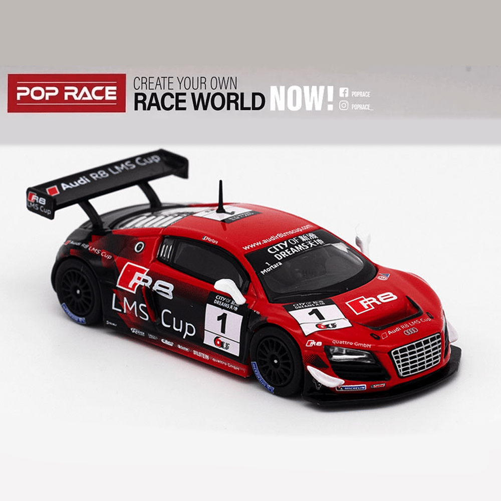 Pop Race - Audi R8 LMS - No.1 Macau Cup 2013 E.Mortara - Top CollectiblesDiecastPop Race