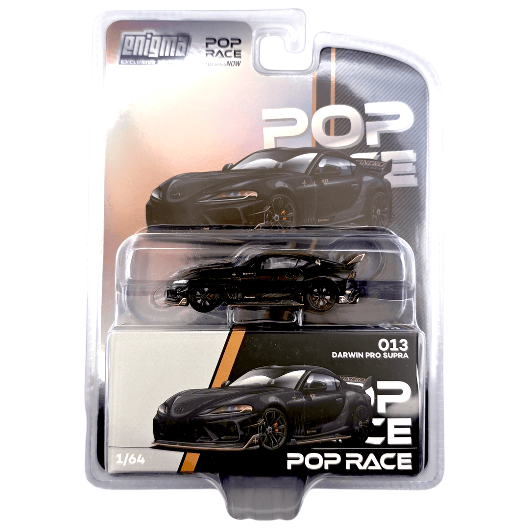 Pop Race - Darwin Pro 66G NWB Supra (A90) - Midnight Black *Enigma Exclusive Edition* - Top CollectiblesDiecastPop Race