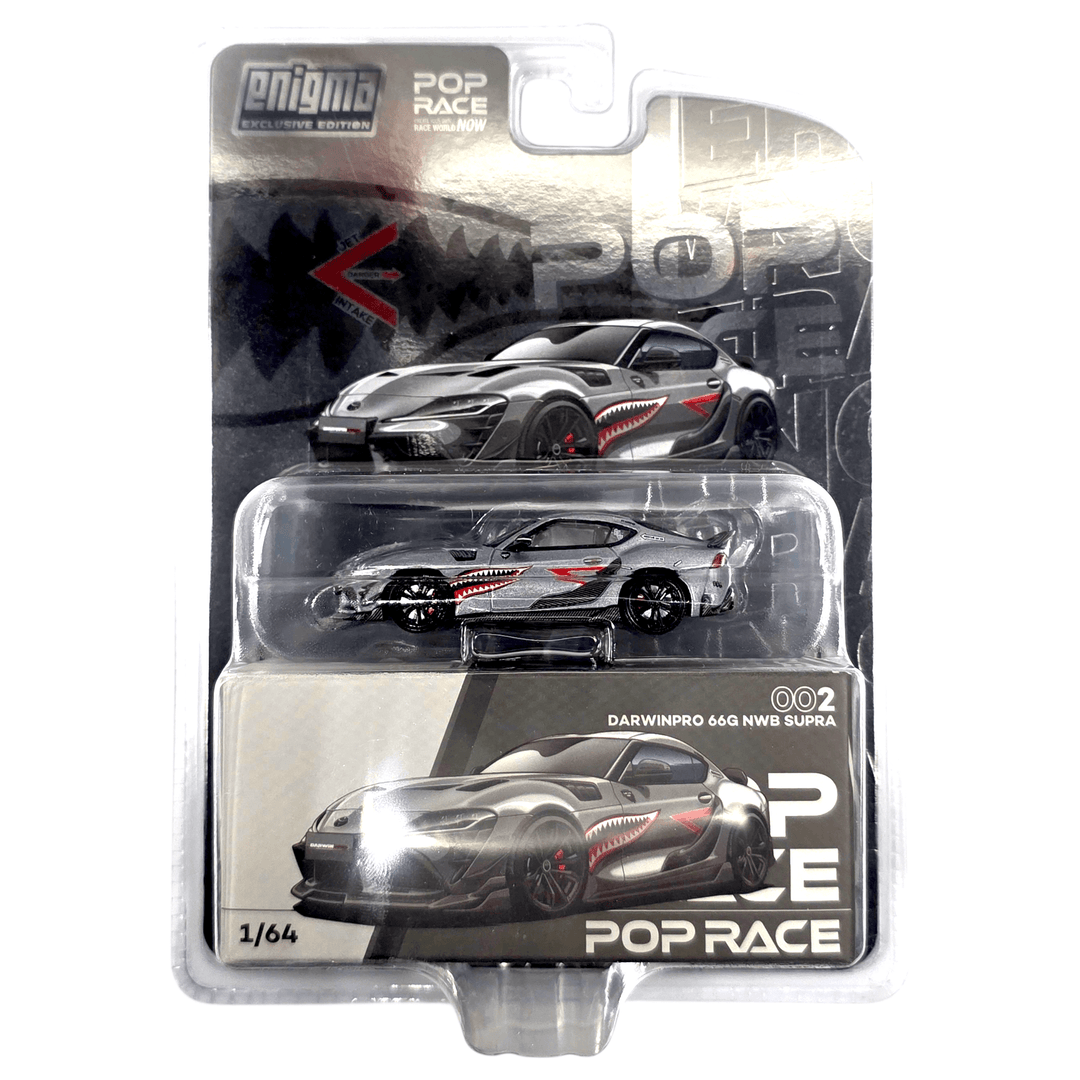 Pop Race - Darwin Pro 66G NWB Supra - Grey *Enigma Exclusive Edition* - Top CollectiblesDiecastPop Race