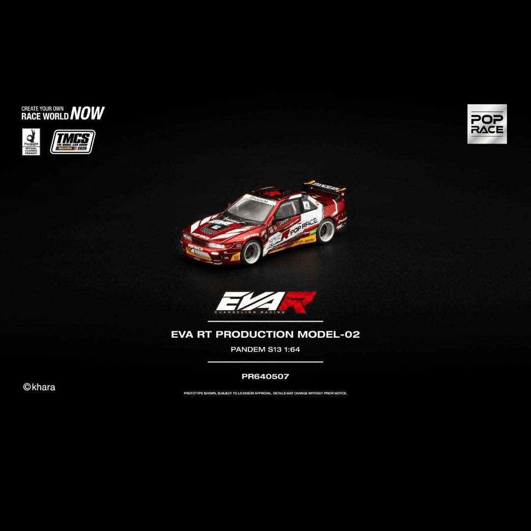 Pop Race - EVA RT Production Model-02 Pandem S13 *TMCS Malaysia 2026 Exclusive* - Top CollectiblesDiecastPop Race