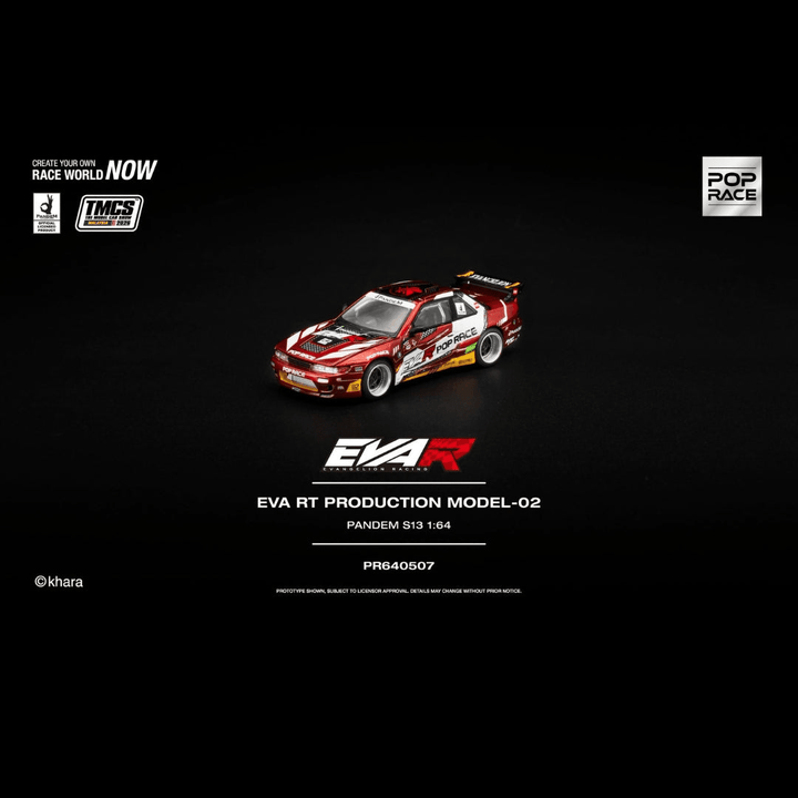 Pop Race - EVA RT Production Model-02 Pandem S13 *TMCS Malaysia 2026 Exclusive* - Top CollectiblesDiecastPop Race