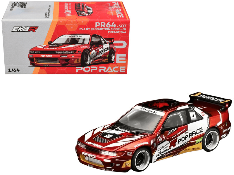 Pop Race - EVA RT Production Model-02 Pandem S13 *TMCS Malaysia 2026 Exclusive* - Top CollectiblesDiecastPop Race