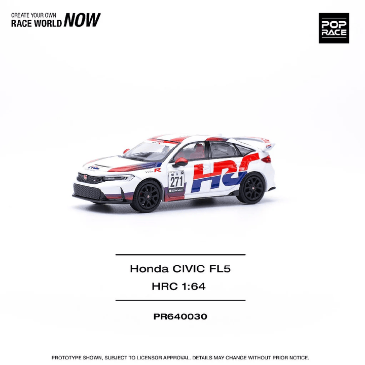 Pop Race - Honda Civic (FL5) Type - R - HRC - Top CollectiblesDiecastPop Race