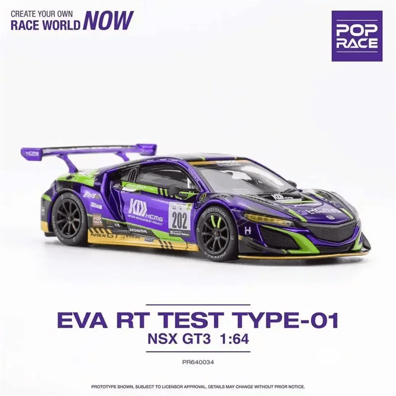 Pop Race - Honda NSX GT3 - EVA RT Test Type-01 - Top CollectiblesDiecastPop Race