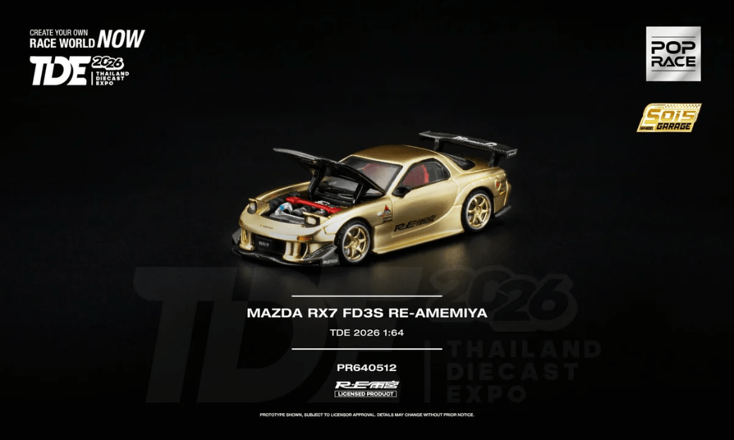 Pop Race - Mazda RX7 FD3S RE-Amemiya *Thailand Diecast Expo 2026 Exclusive* - Top CollectiblesDiecastPop Race