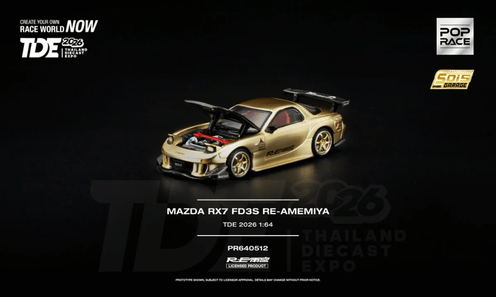 Pop Race - Mazda RX7 FD3S RE-Amemiya *Thailand Diecast Expo 2026 Exclusive* - Top CollectiblesDiecastPop Race