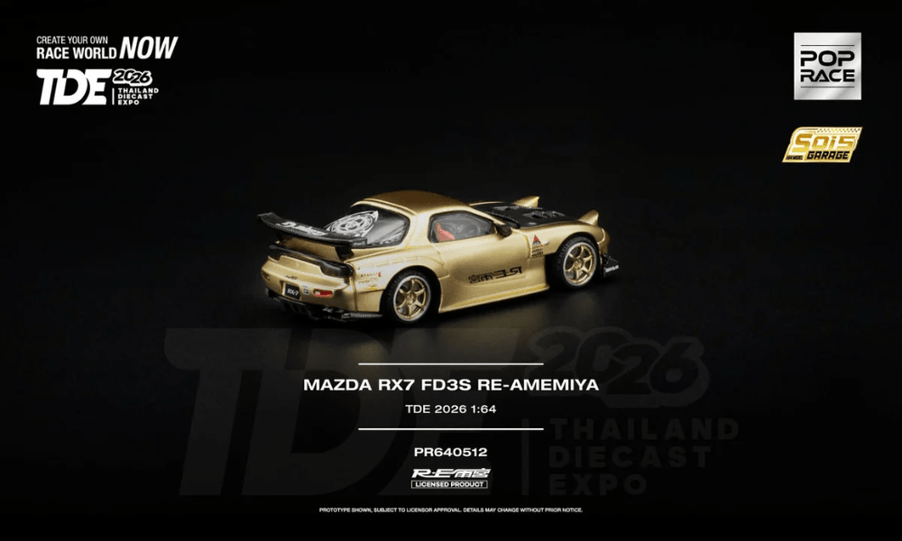 Pop Race - Mazda RX7 FD3S RE-Amemiya *Thailand Diecast Expo 2026 Exclusive* - Top CollectiblesDiecastPop Race