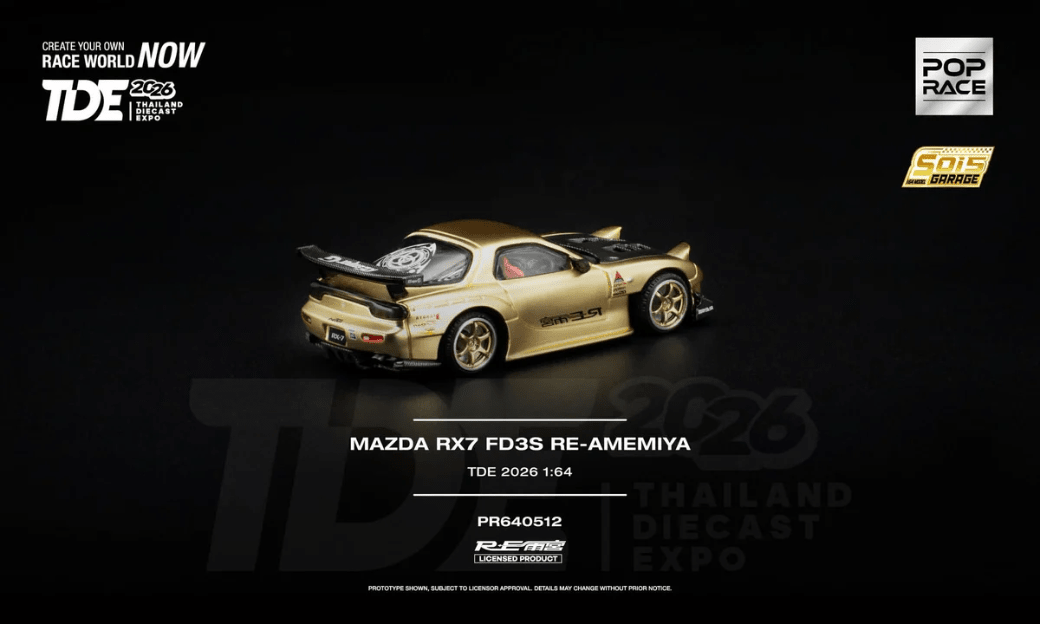 Pop Race - Mazda RX7 FD3S RE-Amemiya *Thailand Diecast Expo 2026 Exclusive* - Top CollectiblesDiecastPop Race