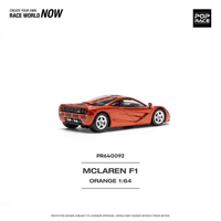 Pop Race - McLaren F1 - Orange - Top CollectiblesDiecastPop Race