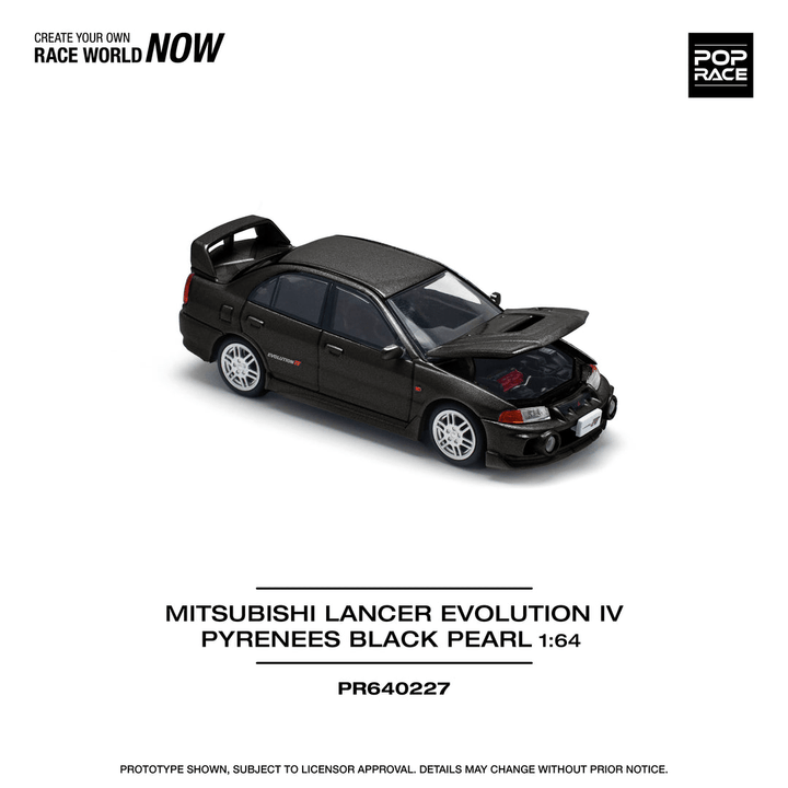 Pop Race - Mitsubishi Lancer Evolution IV - Pyrenees Black Pearl - Top CollectiblesDiecastPop Race