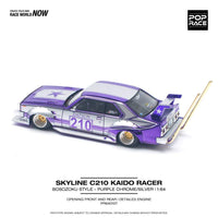 Pop Race - Nissan Skyline C210 Kaido Racer (Bosozoku Style) - Purple Chrome - *Pre - Order* - Top CollectiblesDiecastPop Race
