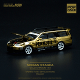 Pop Race - Nissan Stagea R34 - Pennzoil Chrome Gold - Top CollectiblesDiecastPop Race