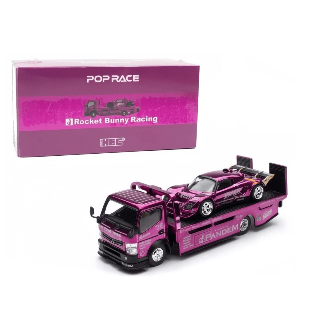 Pop Race - PANDEM Elise and Fuso Truck Set *HEC 2026 Exclusive* - Top CollectiblesDiecastPop Race