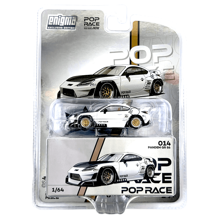 Pop Race - Pandem GR86 - Crystal White Pearl *Enigma Exclusive Edition* - Top CollectiblesDiecastPop Race