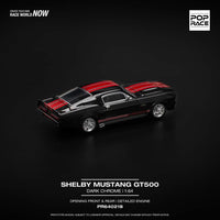 Pop Race - Shelby Mustang GT500 - Dark Chrome *Pre - Order* - Top CollectiblesDiecastPop Race