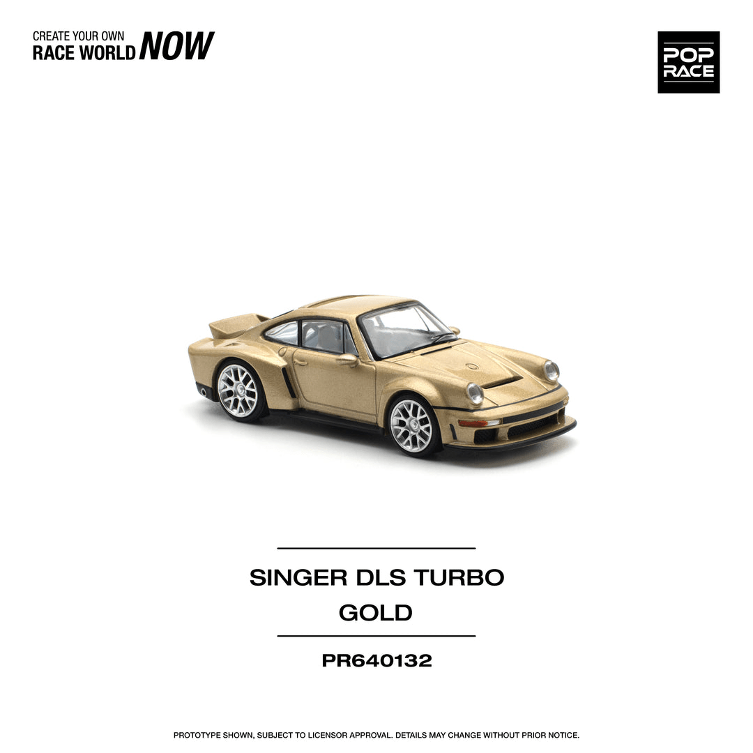 Pop Race - Singer DLS Turbo (Road) - Gold - Top CollectiblesDiecastPop Race