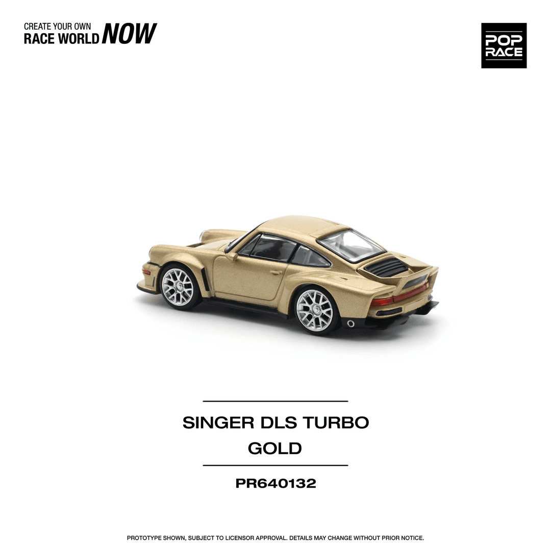 Pop Race - Singer DLS Turbo (Road) - Gold - Top CollectiblesDiecastPop Race