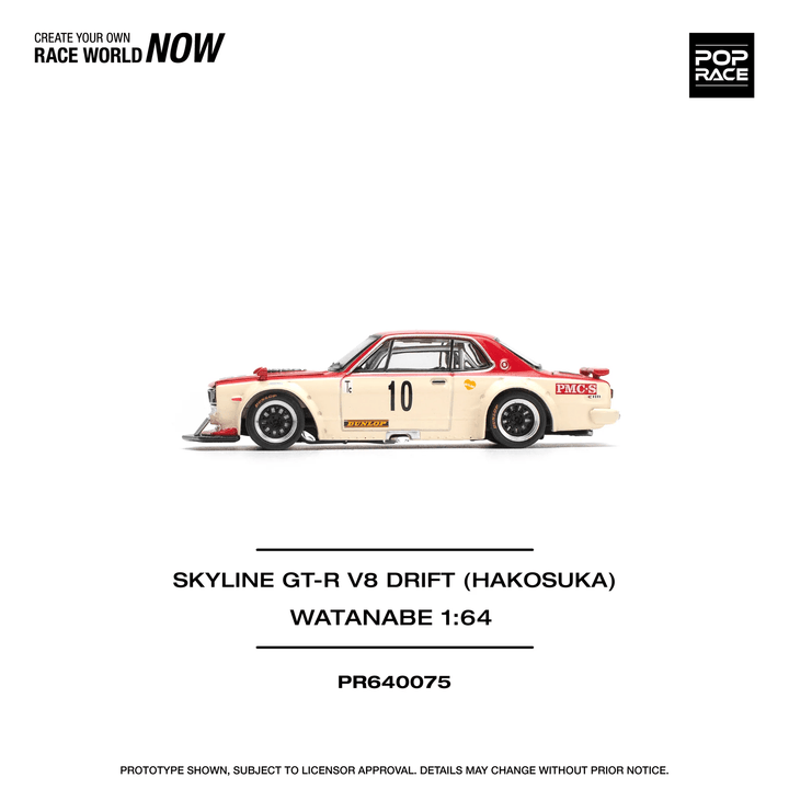 Pop Race - Skyline GT - R V8 Drift (Hakosuka) Watanabe - Top CollectiblesDiecastPop Race