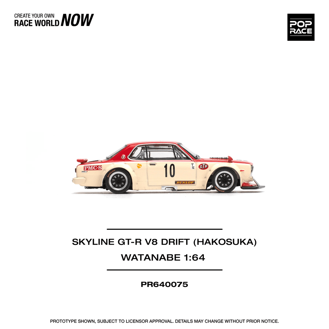 Pop Race - Skyline GT - R V8 Drift (Hakosuka) Watanabe - Top CollectiblesDiecastPop Race