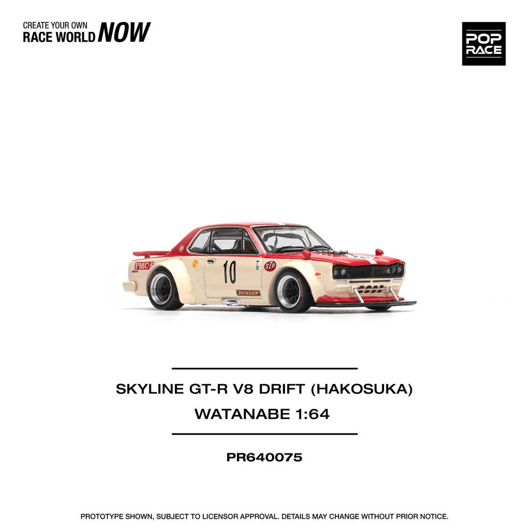 Pop Race - Skyline GT - R V8 Drift (Hakosuka) Watanabe - Top CollectiblesDiecastPop Race