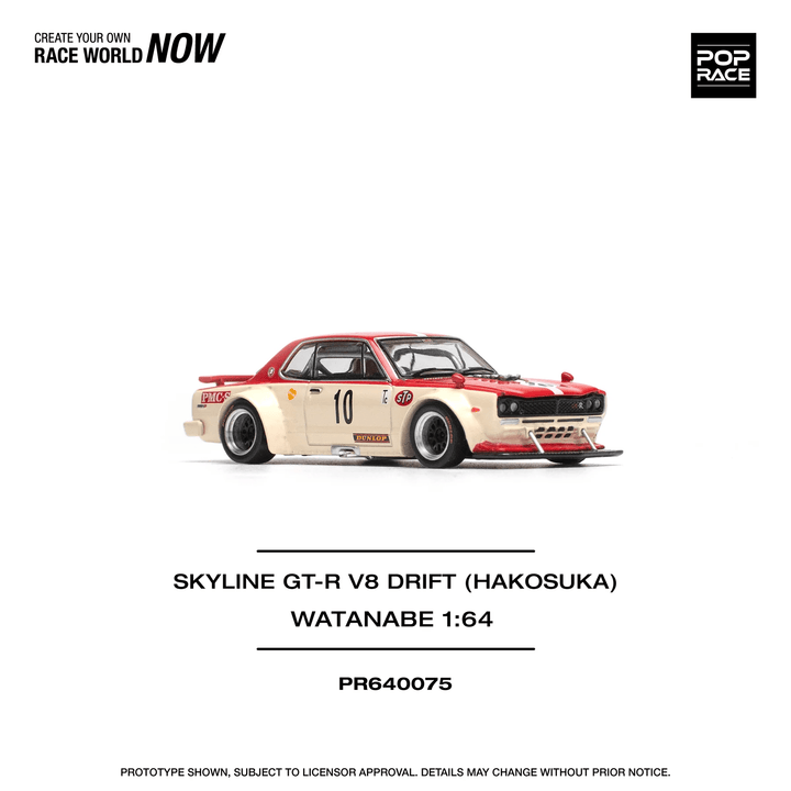 Pop Race - Skyline GT - R V8 Drift (Hakosuka) Watanabe - Top CollectiblesDiecastPop Race