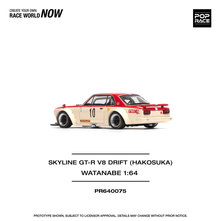 Pop Race - Skyline GT - R V8 Drift (Hakosuka) Watanabe - Top CollectiblesDiecastPop Race