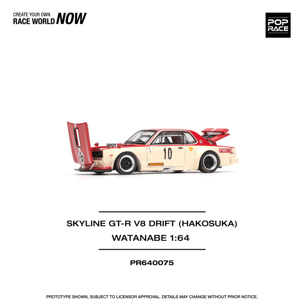 Pop Race - Skyline GT - R V8 Drift (Hakosuka) Watanabe - Top CollectiblesDiecastPop Race