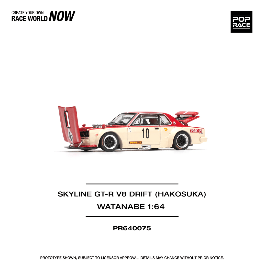 Pop Race - Skyline GT - R V8 Drift (Hakosuka) Watanabe - Top CollectiblesDiecastPop Race