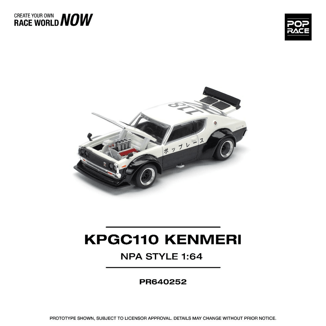 Pop Race - Skyline KPGC110 (Kenmeri) - NPA Style - Top CollectiblesDiecastPop Race